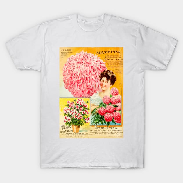 Flower Seed Catalogue, 1910 T-Shirt by WAITE-SMITH VINTAGE ART